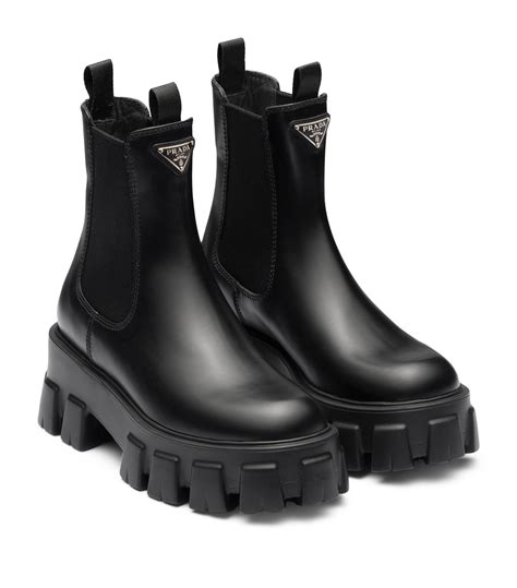 prada leather boots cheap|prada 55 leather ankle boots.